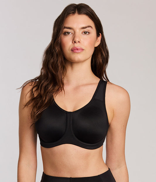 Simone Sport Underwire Bra - Black | Wacoal Value
