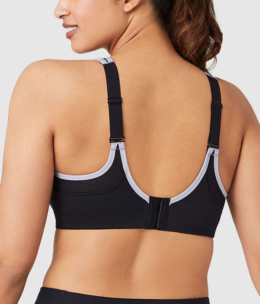 Lindsey Sport Contour Underwire Bra - Black/Lilac Gray | Wacoal Great Value
