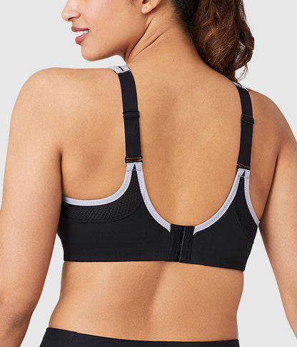 Lindsey Sport Contour Underwire Bra - Black/Lilac Gray | Wacoal Great Value
