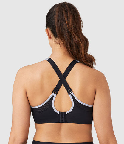 Lindsey Sport Contour Underwire Bra - Black/Lilac Gray | Wacoal Great Value
