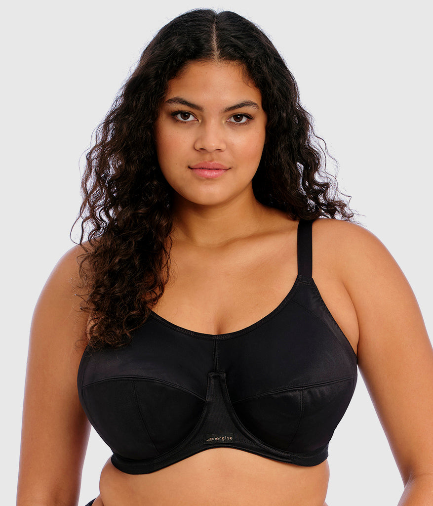Energise Full Figure Underwire Sport Bra - Black | Wacoal Latest