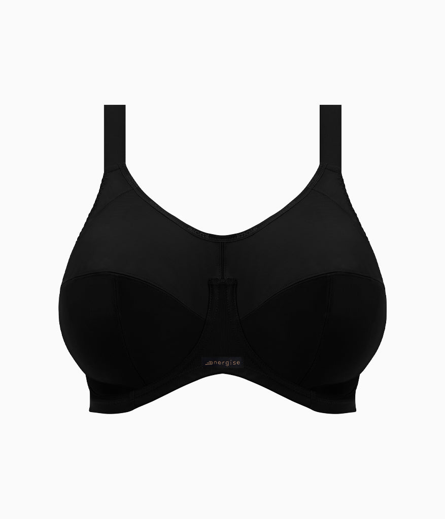 Energise Full Figure Underwire Sport Bra - Black | Wacoal Latest