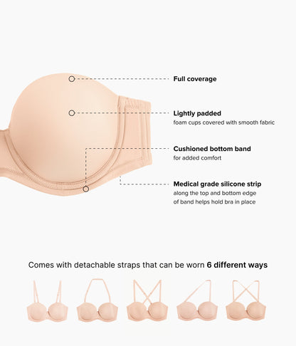 Red Carpet™ Strapless Underwire Bra - Sand | Wacoal Latest