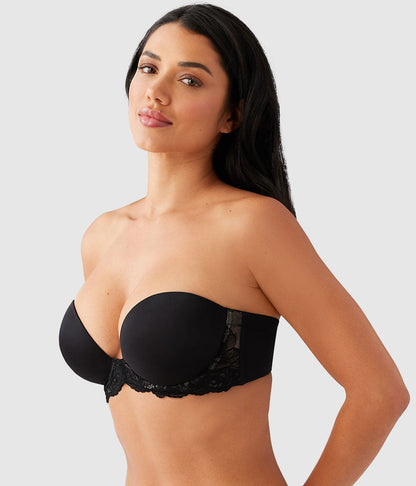Self Assured Push Up Strapless Bra - Black | Wacoal Trusted