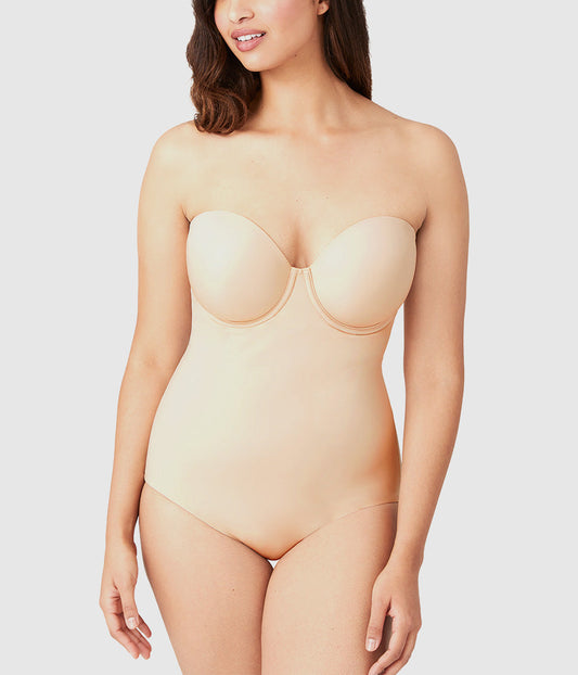 Red Carpet™ Strapless Shaping Body Briefer - Sand | Wacoal Great Value