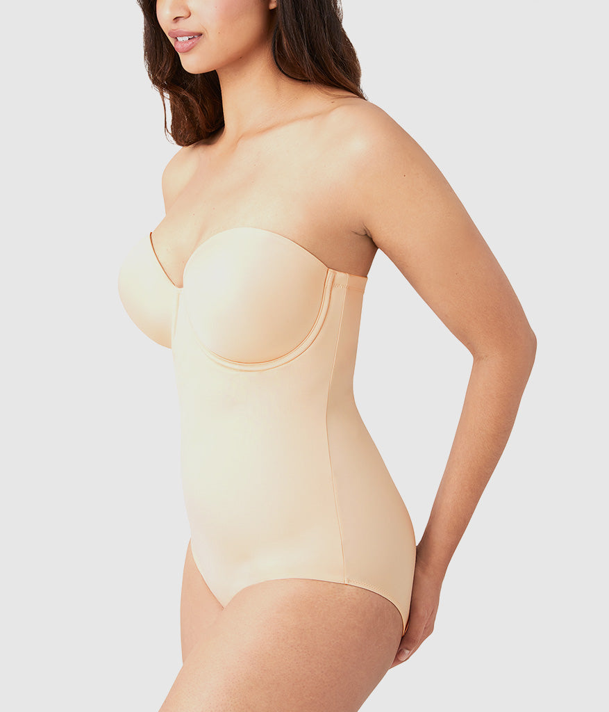 Red Carpet™ Strapless Shaping Body Briefer - Sand | Wacoal Great Value