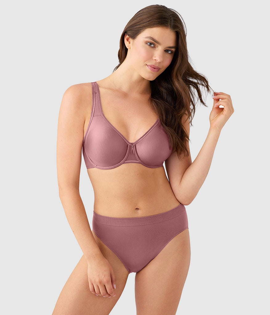 Basic Beauty Full Figure Seamless Underwire Bra - Rose Brown | Wacoal Top Pick