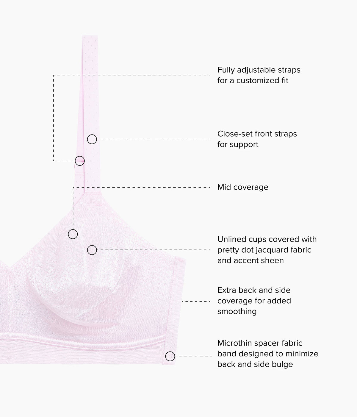 Back Appeal® Wire Free Bra - Cradle Pink | Wacoal Smart Buy