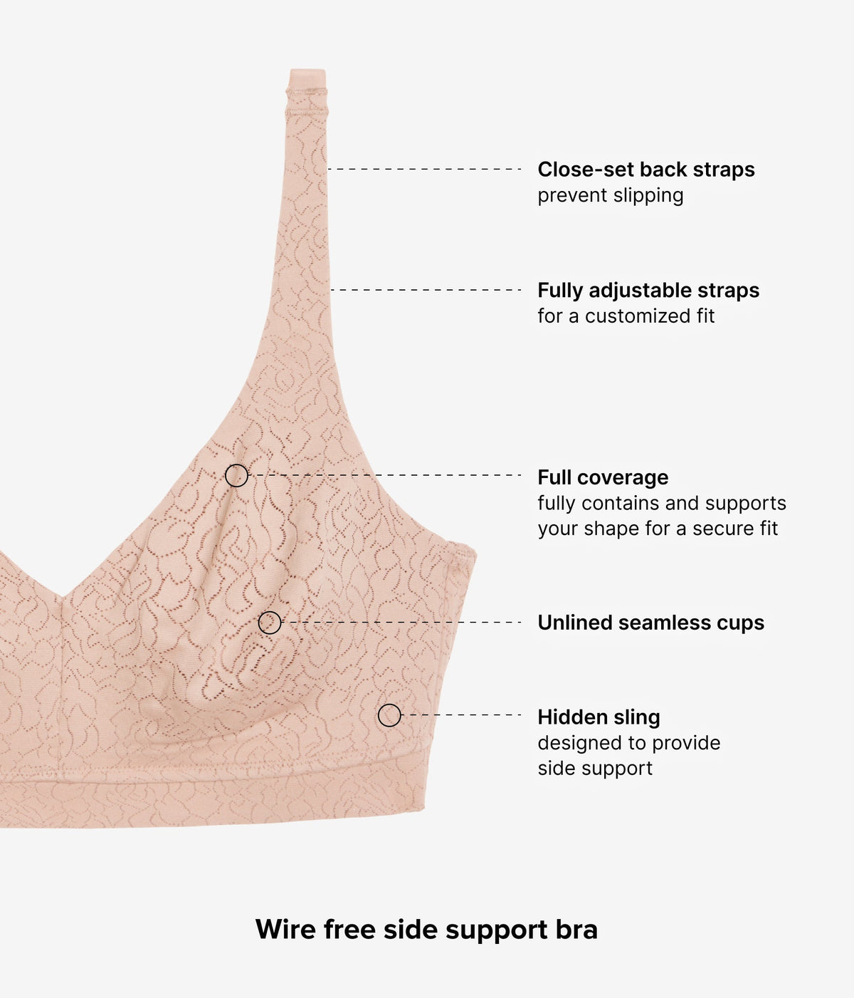 Inside Job™ Wire Free Bra - Roebuck | Wacoal Great Value