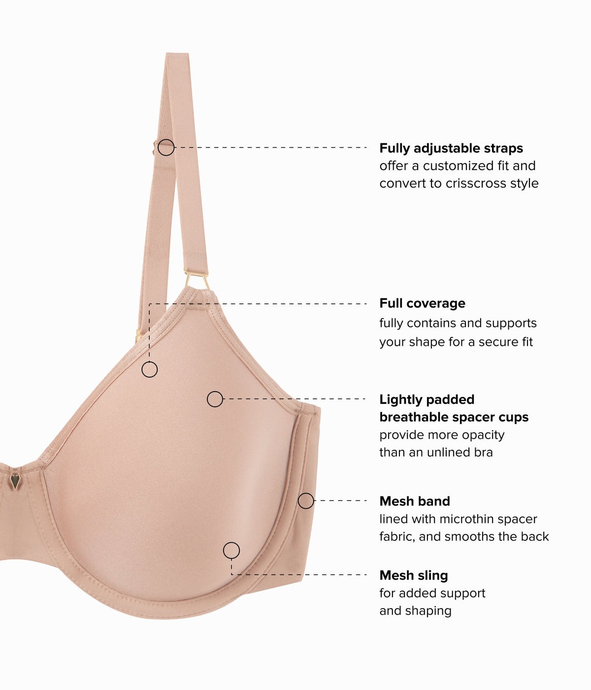 Simply Done T-Shirt Bra - Roebuck | Wacoal Quality