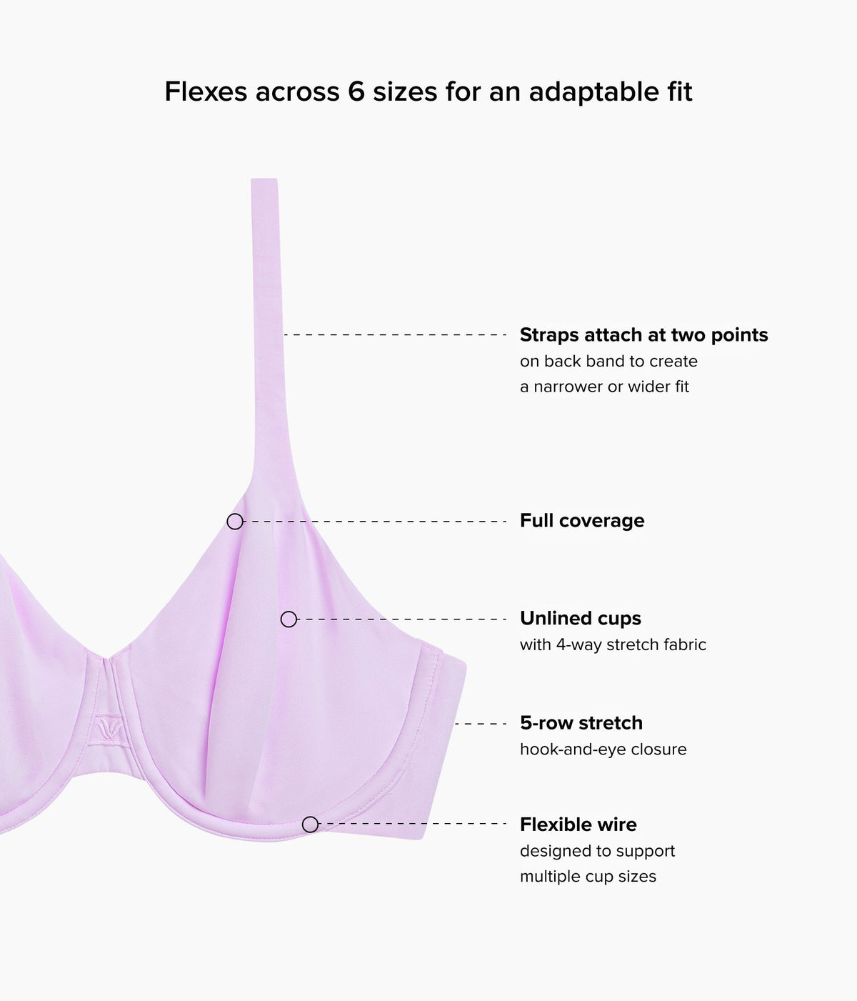 Ever Flexing™ Underwire Bra - Lavender Sage | Wacoal Quality