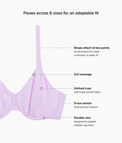 Ever Flexing™ Underwire Bra - Lavender Sage | Wacoal Quality