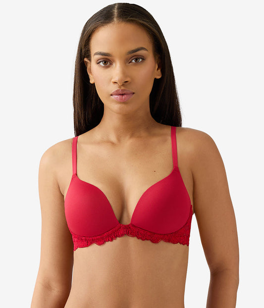 Feeling Famous Wire Free Push Up Bra - Chili Pepper/Biking Red | Wacoal Smart Buy