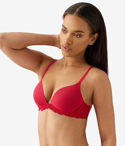 Feeling Famous Wire Free Push Up Bra - Chili Pepper/Biking Red | Wacoal Smart Buy