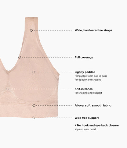 B-Smooth® Wire Free Bralette - Rose Dust | Wacoal Value