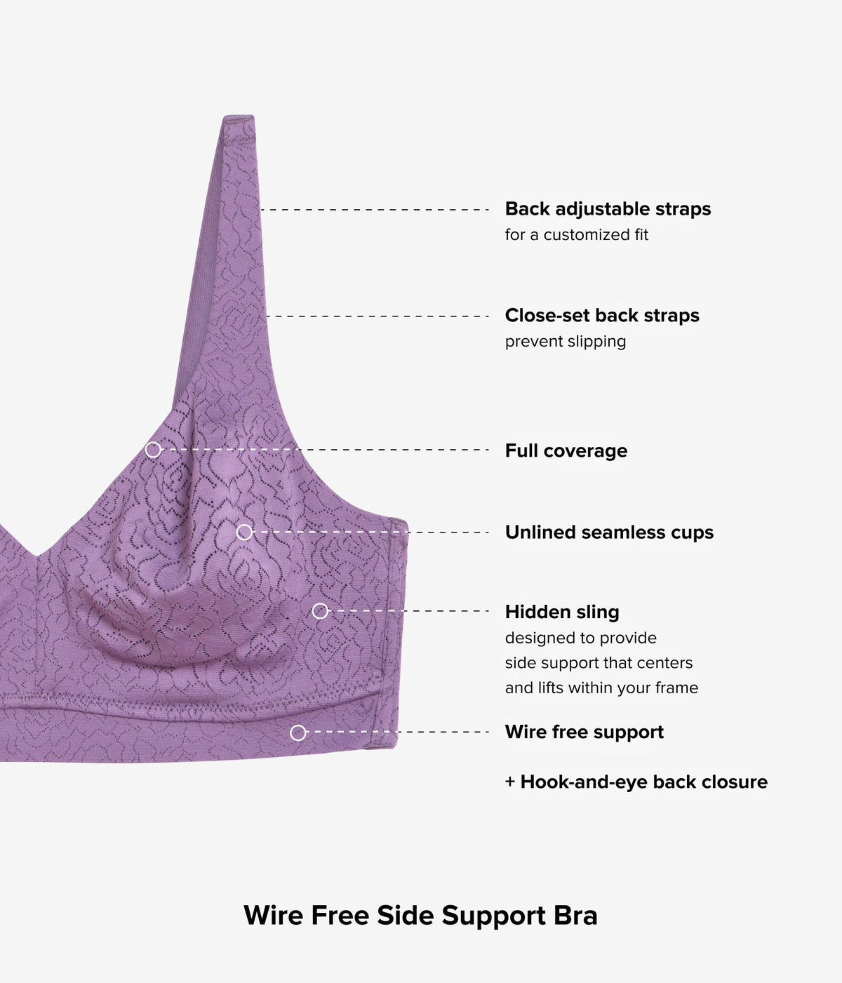 Inside Job™ Wire Free Bra - Italian Grape | Wacoal Customer Favorite