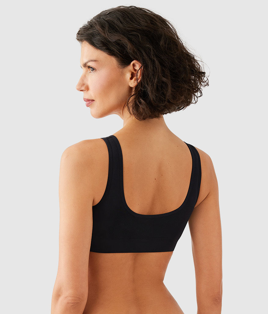 B-Smooth® Front Close Bralette - Black | Wacoal Trusted