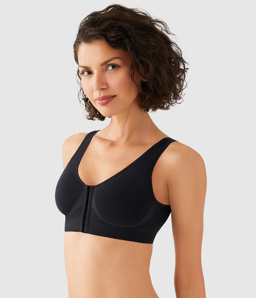 B-Smooth® Front Close Bralette - Black | Wacoal Trusted