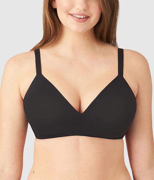 How Perfect Wire Free T-Shirt Bra - Black | Wacoal Smart Buy