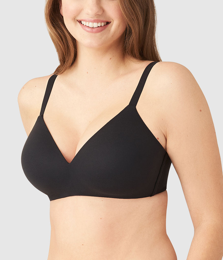 How Perfect Wire Free T-Shirt Bra - Black | Wacoal Smart Buy