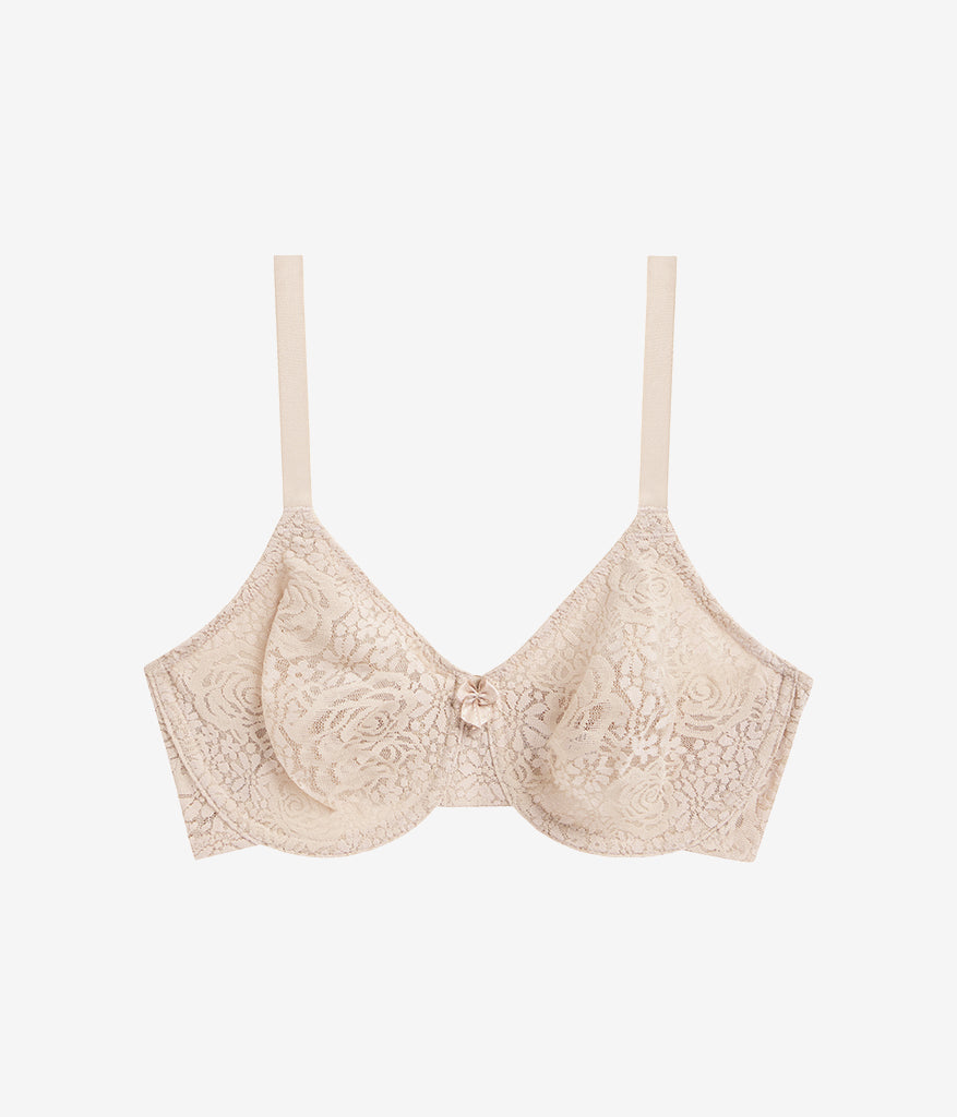 Halo Lace Underwire Bra - Sand | Wacoal Great Value