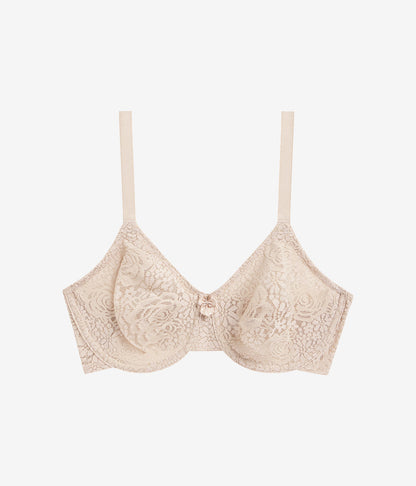 Halo Lace Underwire Bra - Sand | Wacoal Great Value