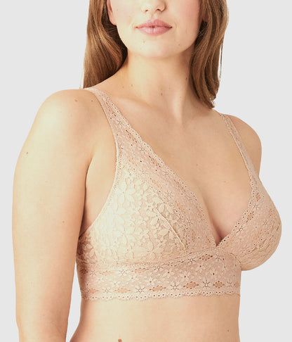Halo Lace Wire Free Bralette - Sand | Wacoal Latest