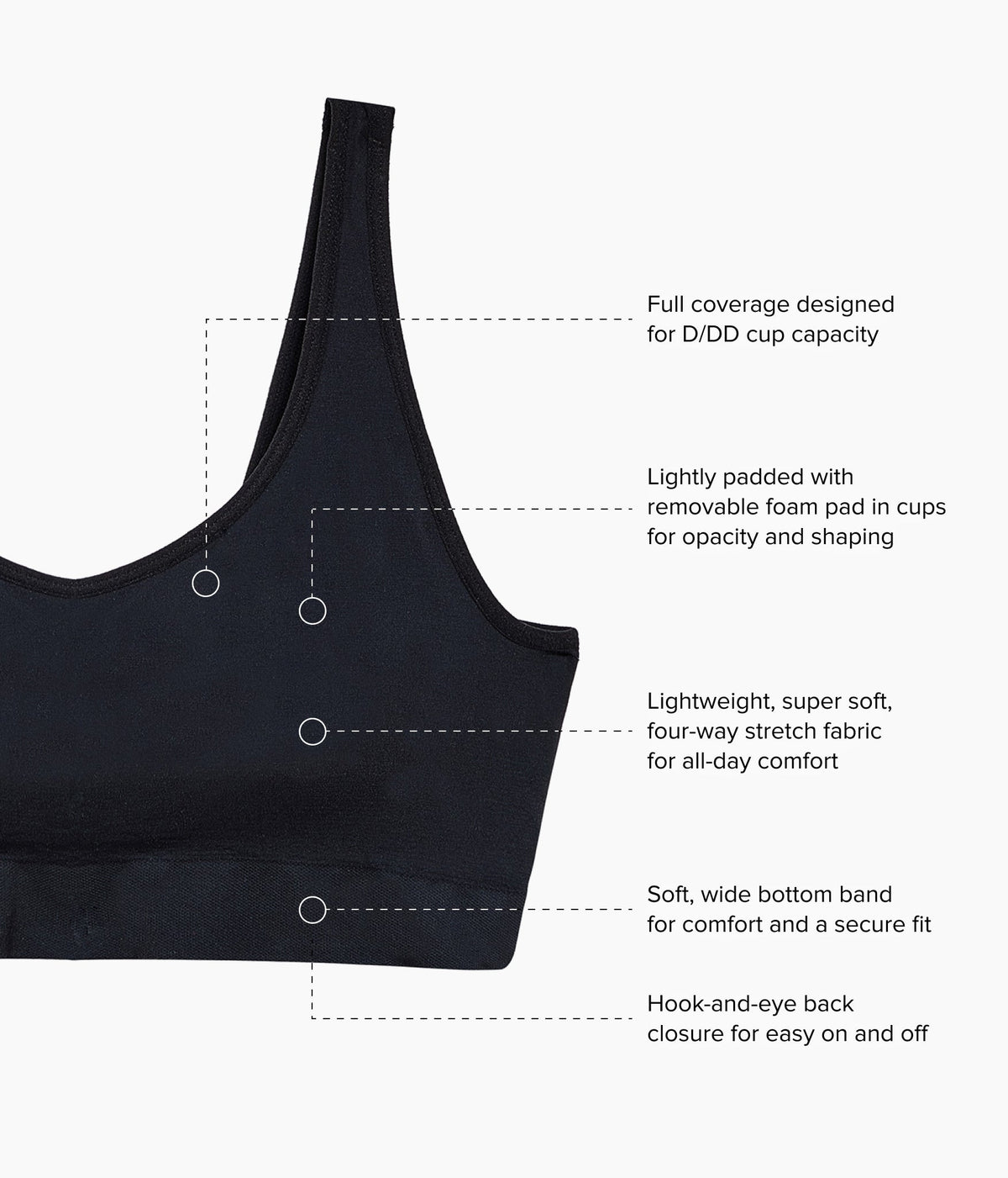 Feeling Flexible Bralette - Black | Wacoal Great Value