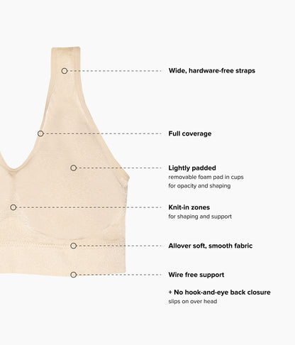 B-Smooth® Wire Free Bralette - Sand | Wacoal Latest