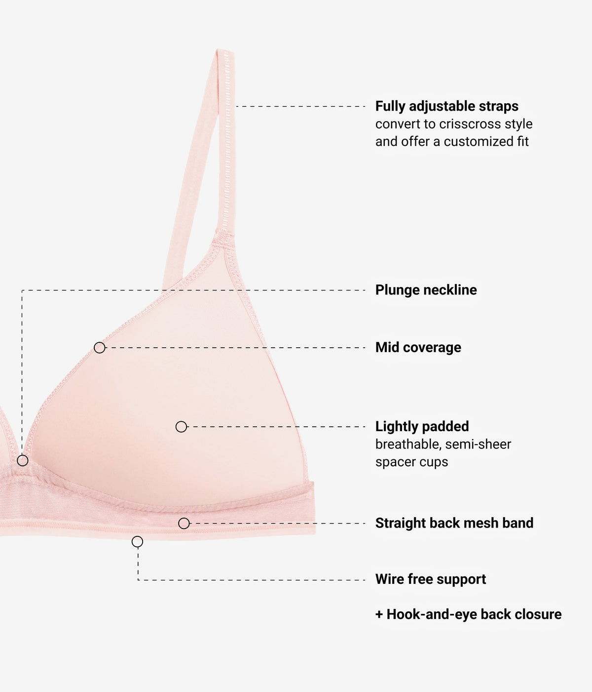 Full Transparency Bralette - Rose Smoke | Wacoal Customer Favorite