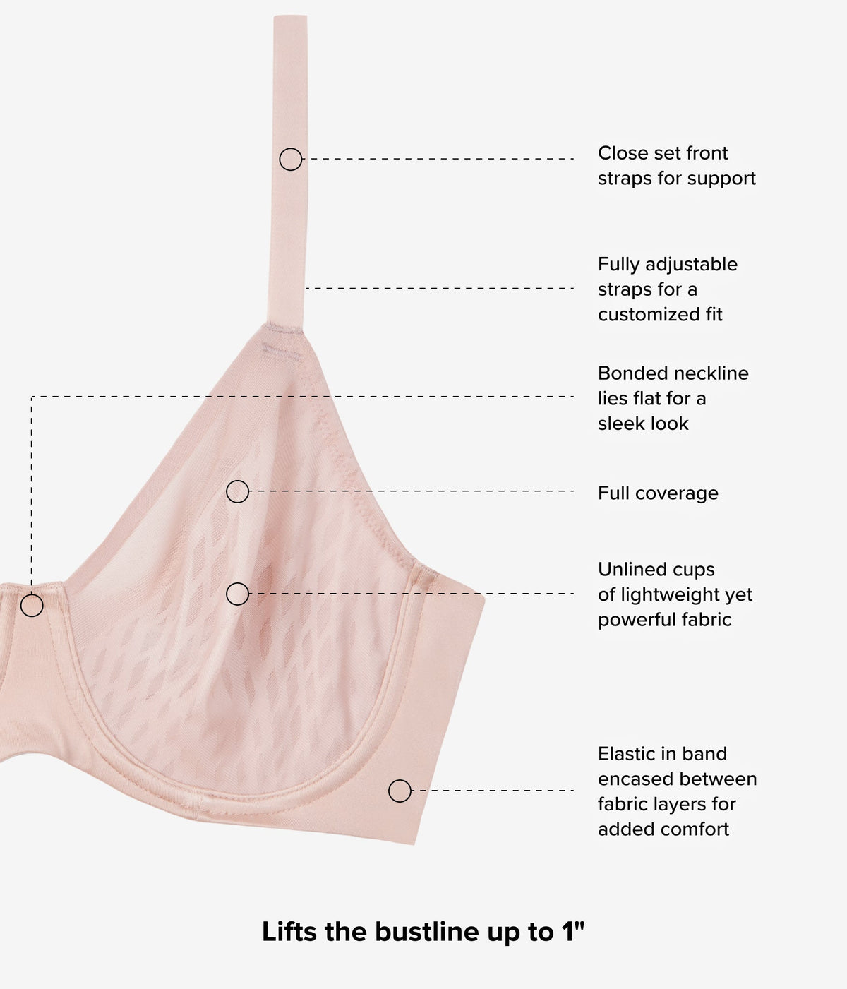 Elevated Allure Underwire Bra - Rose Dust | Wacoal Value