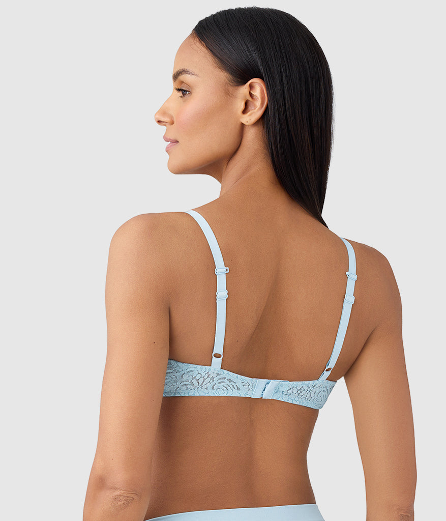Halo Lace Underwire Bra - Soft Sky | Wacoal Great Value