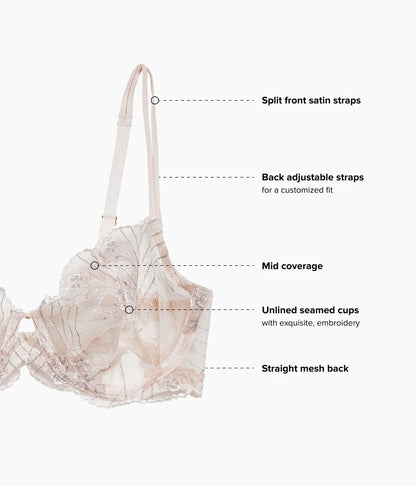 Midnight Soiree Underwire Bra - Champagne | Wacoal Top Pick