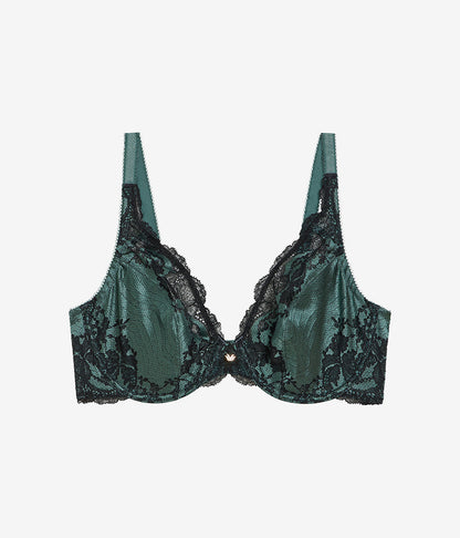 Modern Affair Plunge Underwire Bra - Silver Pine/Black | Wacoal Value