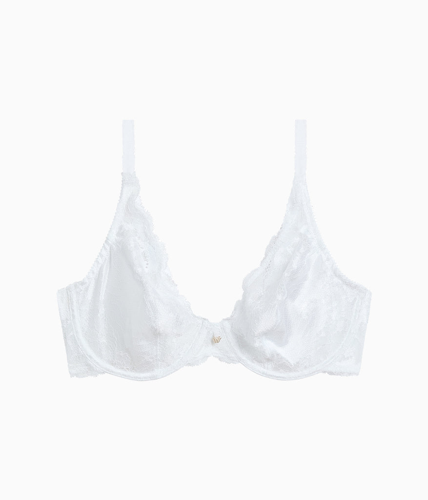 Modern Affair Plunge Underwire Bra - White | Wacoal Latest