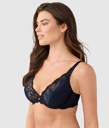 Modern Affair Plunge Underwire Bra - Night Sky/Black | Wacoal Quality