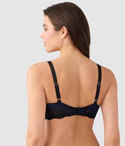 Modern Affair Plunge Underwire Bra - Night Sky/Black | Wacoal Quality