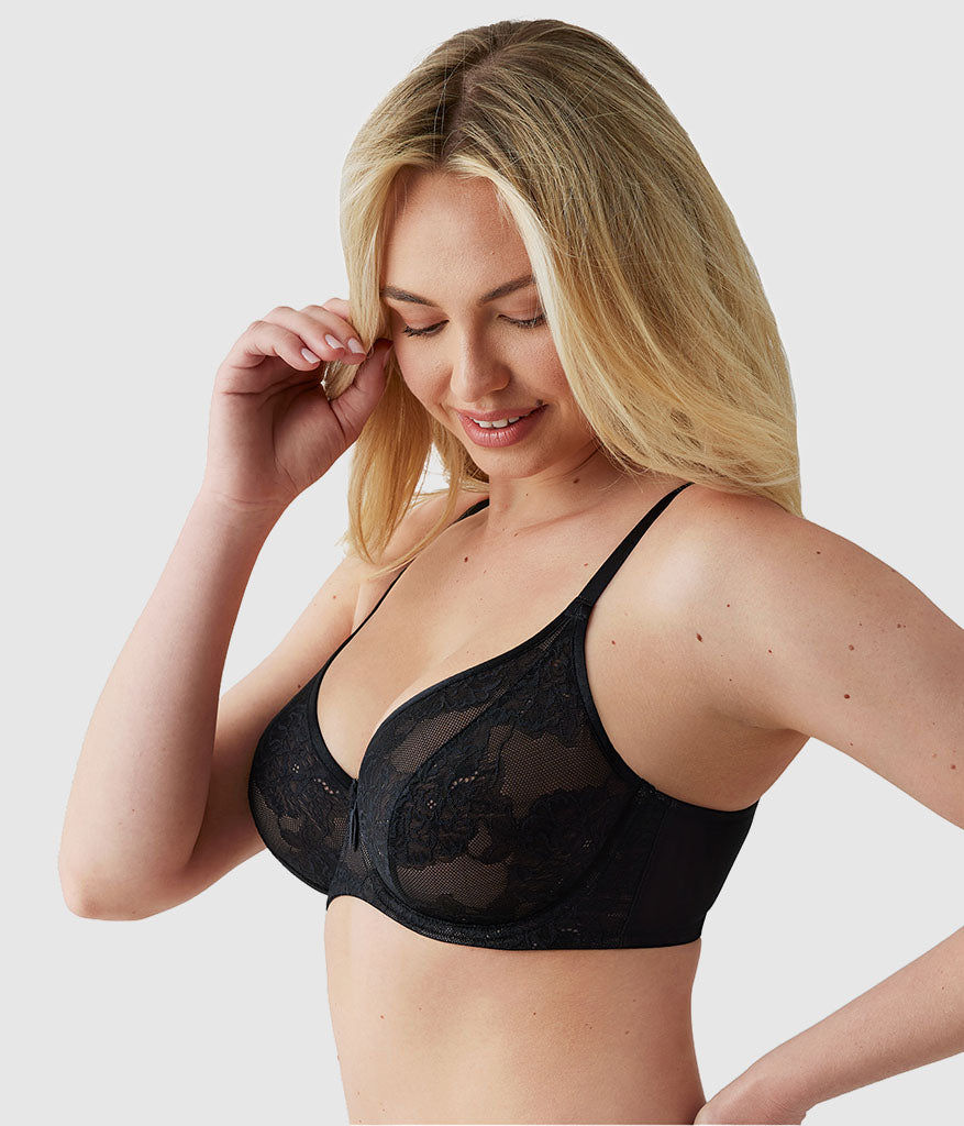 Full Bloom Underwire Bra - Black | Wacoal Trusted