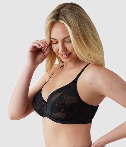 Full Bloom Underwire Bra - Black | Wacoal Trusted