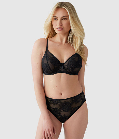 Full Bloom Underwire Bra - Black | Wacoal Trusted