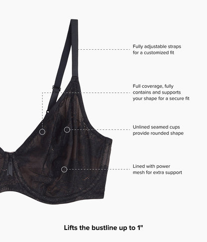 Full Bloom Underwire Bra - Black | Wacoal Trusted