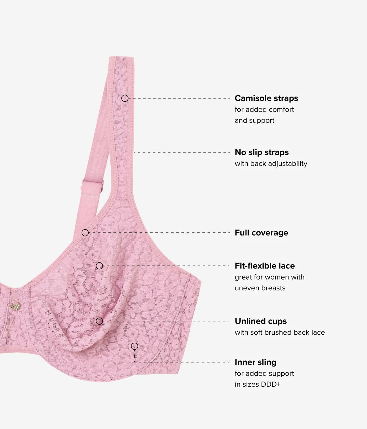 High Bar™ Underwire Bra - Lilas | Wacoal Customer Favorite
