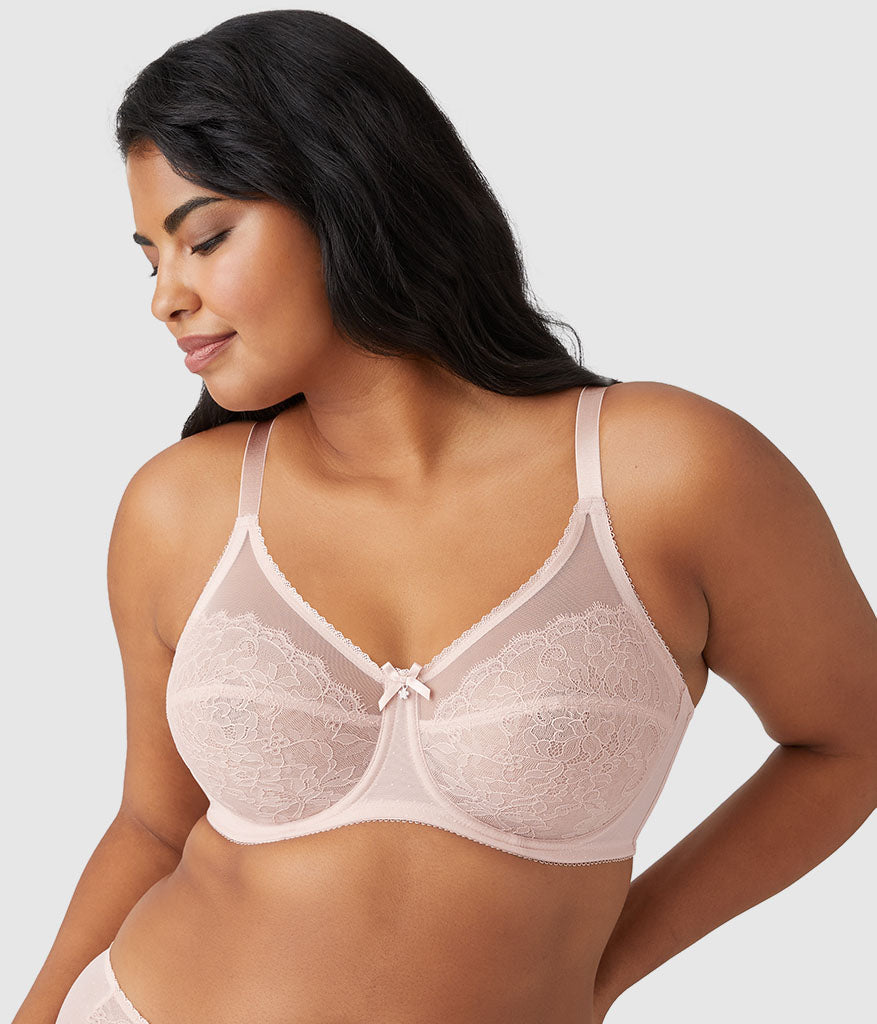 Retro Chic Full Figure Underwire Bra - Rose Dust | Wacoal Smart Buy