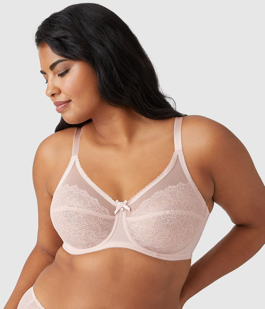 Retro Chic Full Figure Underwire Bra - Rose Dust | Wacoal Smart Buy