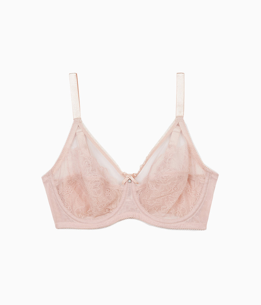 Retro Chic Full Figure Underwire Bra - Rose Dust | Wacoal Smart Buy