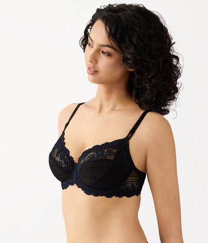 Embrace Lace® Underwire Bra - Black/Night Sky | Wacoal Great Value