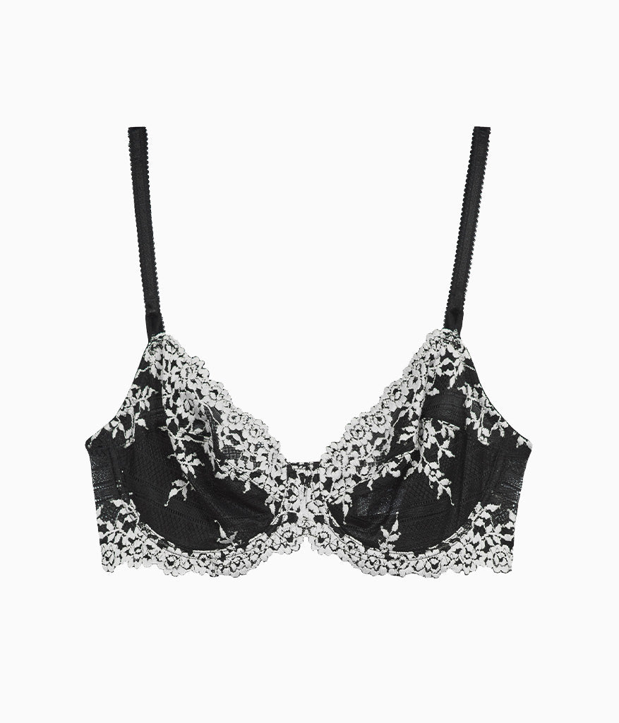 Embrace Lace® Underwire Bra - Black | Wacoal Trusted