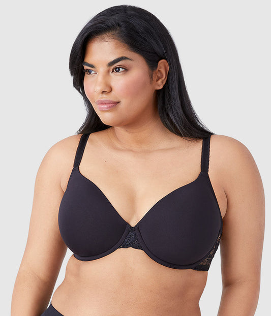 French Garden Seamless Underwire T-Shirt Bra - Black | Wacoal Customer Favorite
