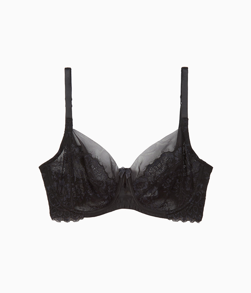 Center Stage Underwire Bra - Black/Graphite | Wacoal Smart Buy
