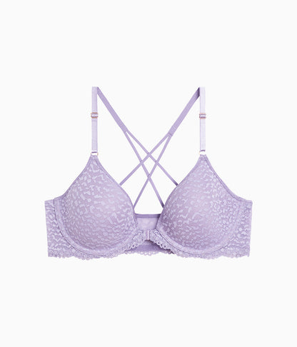 Untamed Front Close T-Shirt Bra - Lavender Gray | Wacoal Quality
